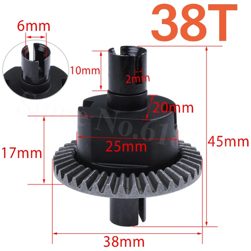 HSP 02024 дифференциал Diff Gear 38T для 1/10 RC модели автомобиля запчасти багги монстра|buggy