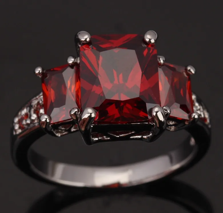 Распродажа серебряные ювелирные изделия с зеленым покрытием Размер 6 / 7 8 9 S0327|jewelry