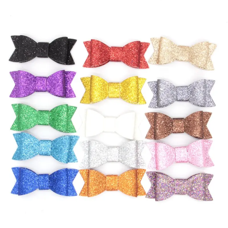 Бант для волос 450 шт./лот 15 видов цветов шикарный детский 3-дюймовый блестящий