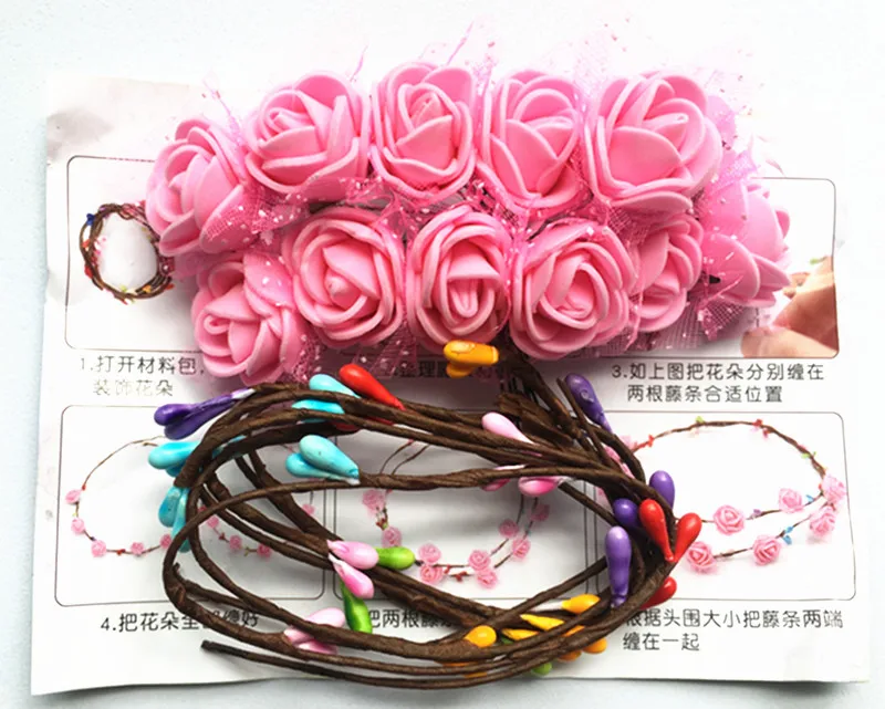 Happyxuan 5 шт. DIY головной убор цветочная гирлянда ручной работы детский сад набор