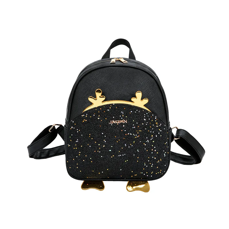 Женская Lether рюкзаки корейской моды Peguin мультфильм лона мешок мини рюкзак Mochila