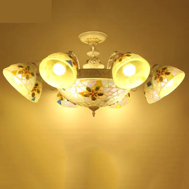 Люстра для гостиной в средиземноморском стиле люстра столовой креативное