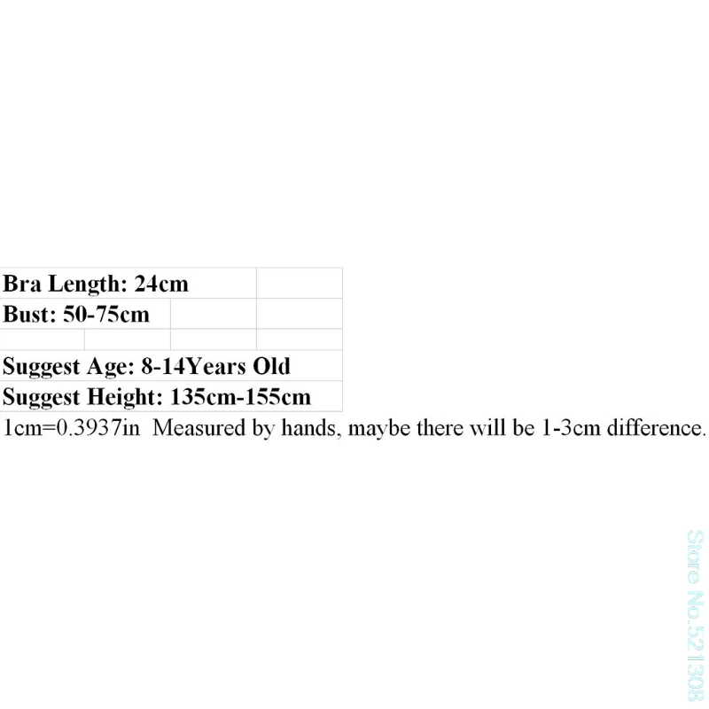 

2020 New Young Girls Solid Soft Cotton Bra for 8-14Years Old Puberty Teenage Breathable Underwear Kid Cloth