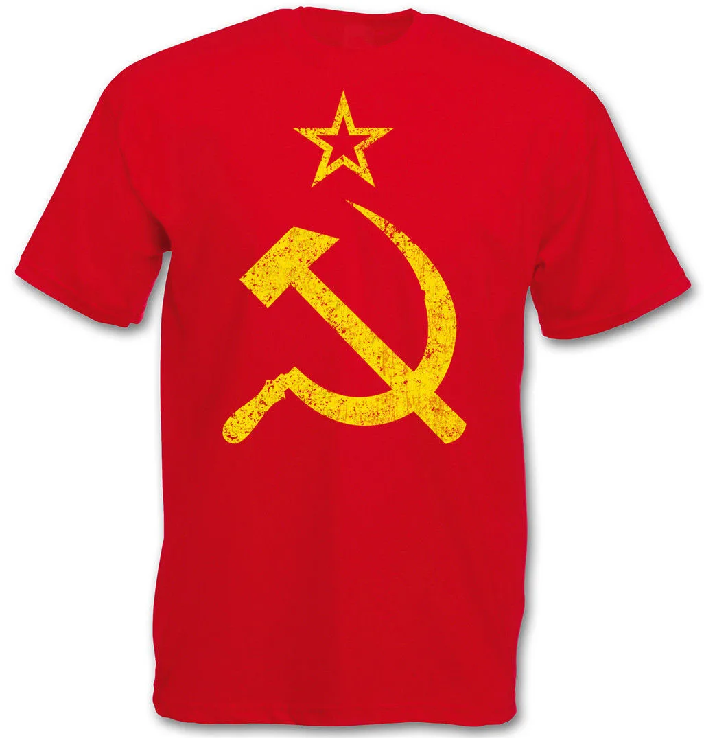 CCCP Винтажная футболка с логотипом Советский Союз Молот коммунизма России