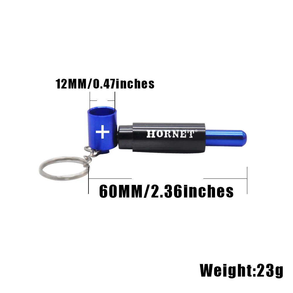 Мини трубка для курения в стиле батареи алюминиевый брелок 60 мм металлическая