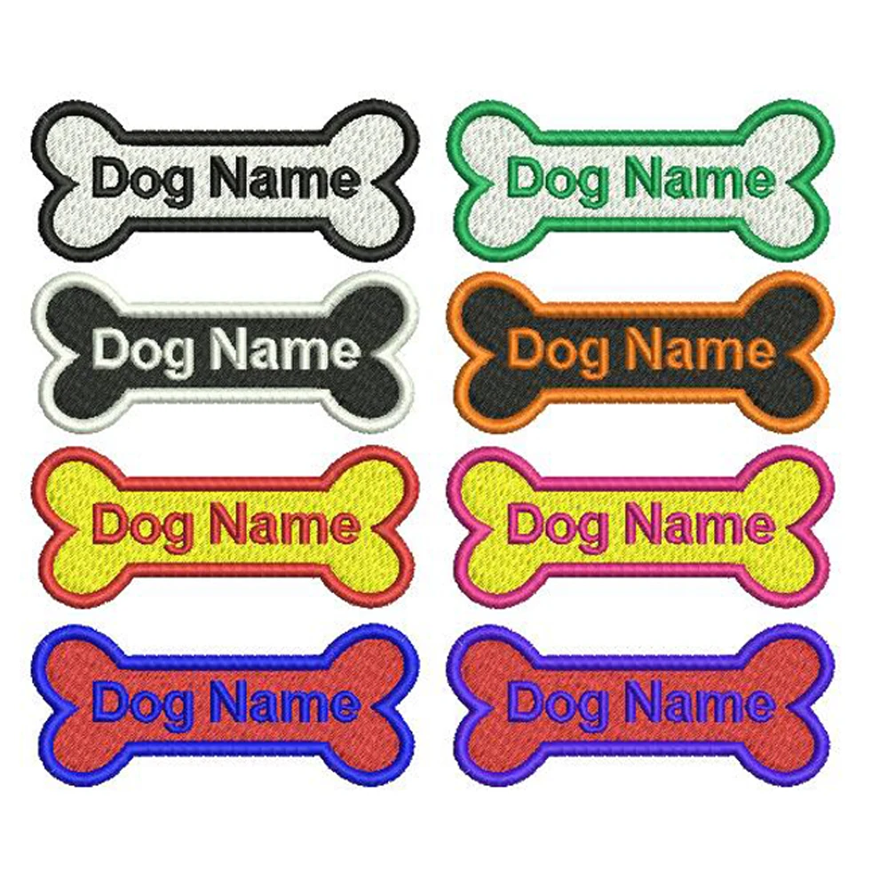 Индивидуальная вышивка для собак nam Bone e именная бирка персонализированные