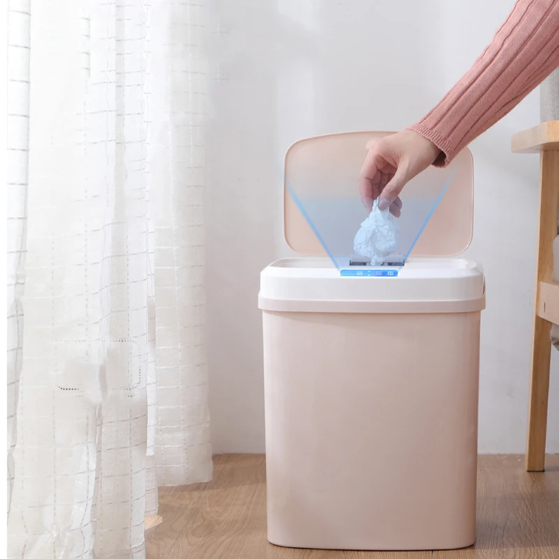 Умный автоматический сенсор мусорное ведро для кухни дома большая емкость