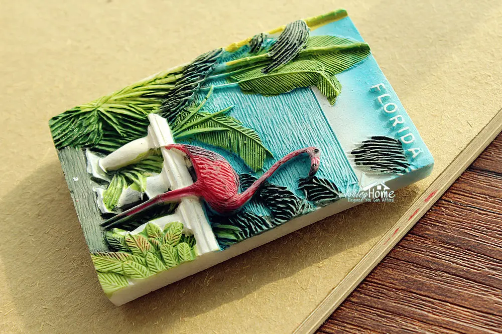 США Флорида Фламинго туристические Путешествия Сувенир 3D смолы декоративный