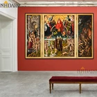 Классическая Картина на холсте, принт, плакат Ганса мемлинга, настенные картины для гостиной, домашний декор