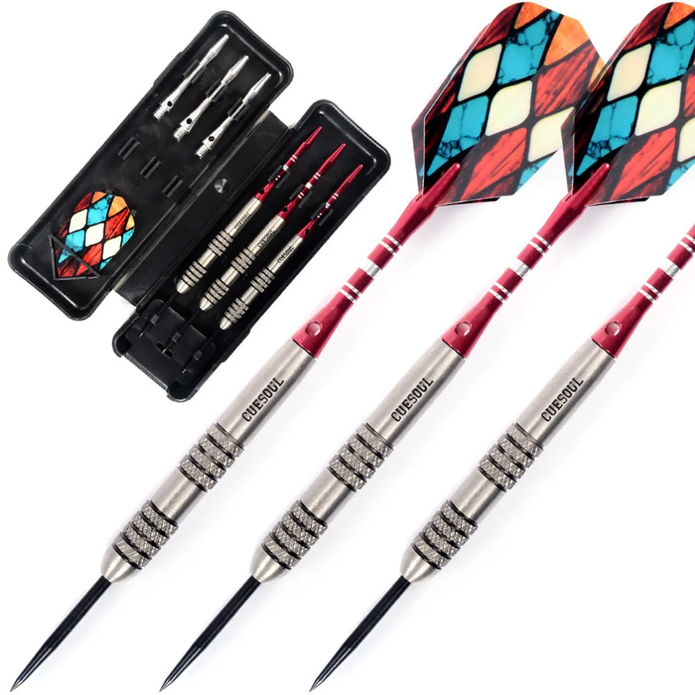 

CUESOUL 22g Dart Barrel 95% Tungsten Steel Tip Darts Set