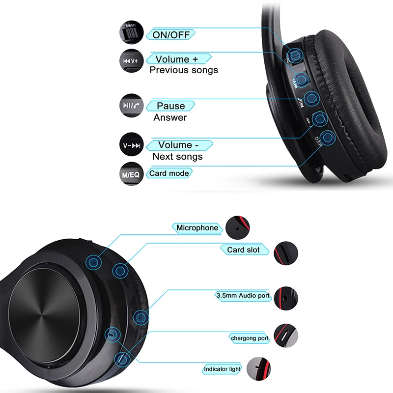 Беспроводные Bluetooth наушники для LG K4 K7 K8 K10 2017 2018 G4 G5 G6 G7 ThinQ Q6 X Power 2 складные