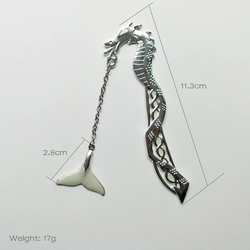 Luminous feather Bookmark Retro Illuminate metal beads Fluorescence bookmark Dropship wholesale Metal38 | Украшения и аксессуары