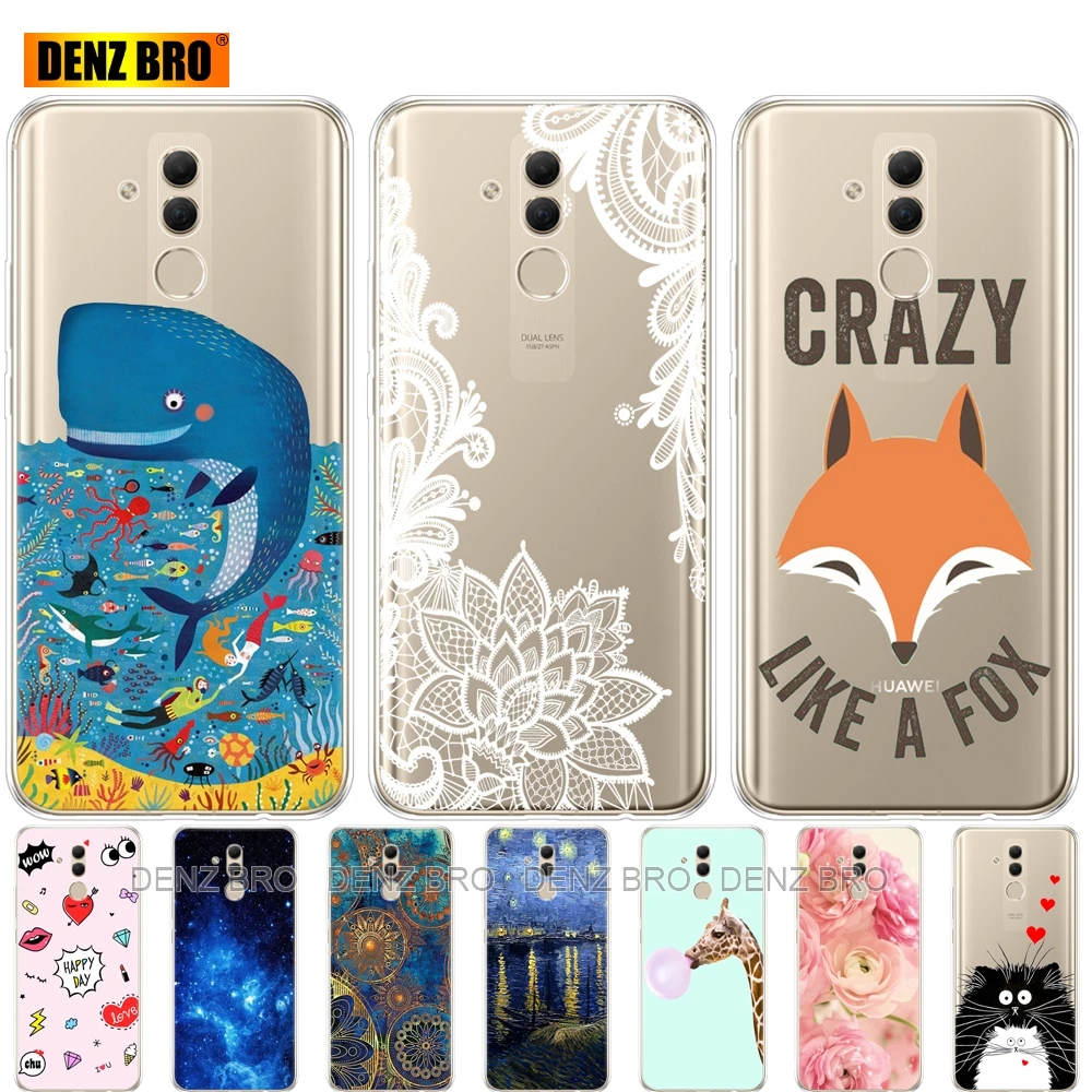 Силиконовый чехол для телефона Huawei Mate 20 Lite чехлы 6 3 дюйма прозрачный силиконовый