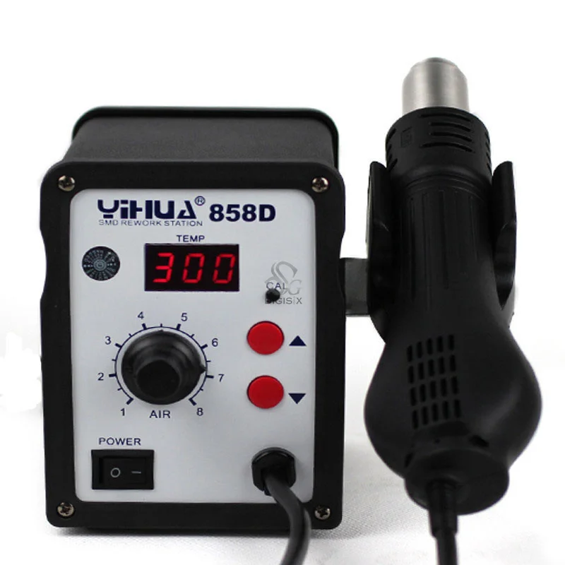 858D фена SMD паяльная станция Тепловая пушка паяльная сварка ремонт