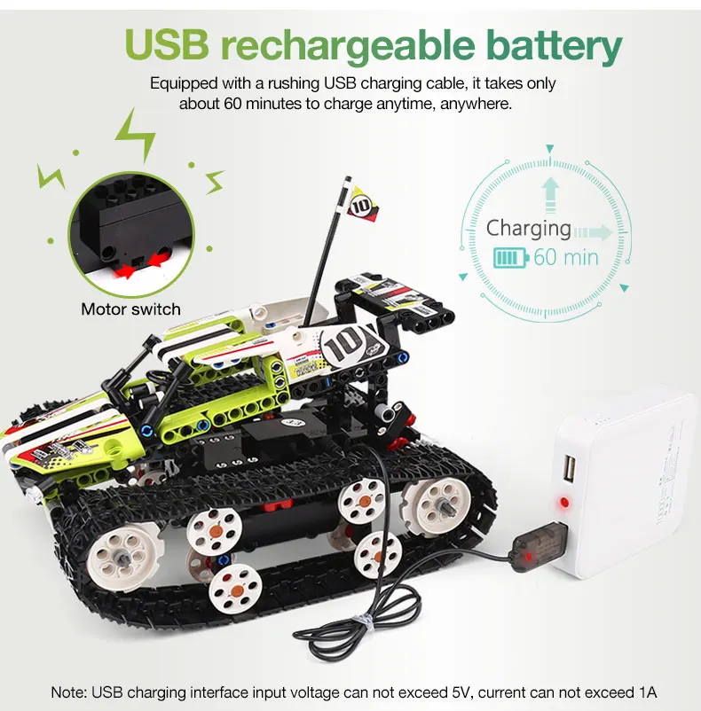 Игрушка малыш Technic серия Радиоуправляемый трек дистанционного управления гоночный автомобиль набор строительных блоков кирпичи развивающие игрушки, совместимые с 20033
