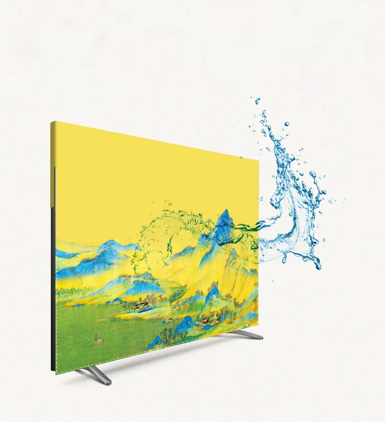 Сделанный на заказ 1"-80" 22 дюймов 75 дюймов экран lcd tv PC чехол декоративный капюшон занавеска пейзаж горный цветочный водонепроницаемый желтый