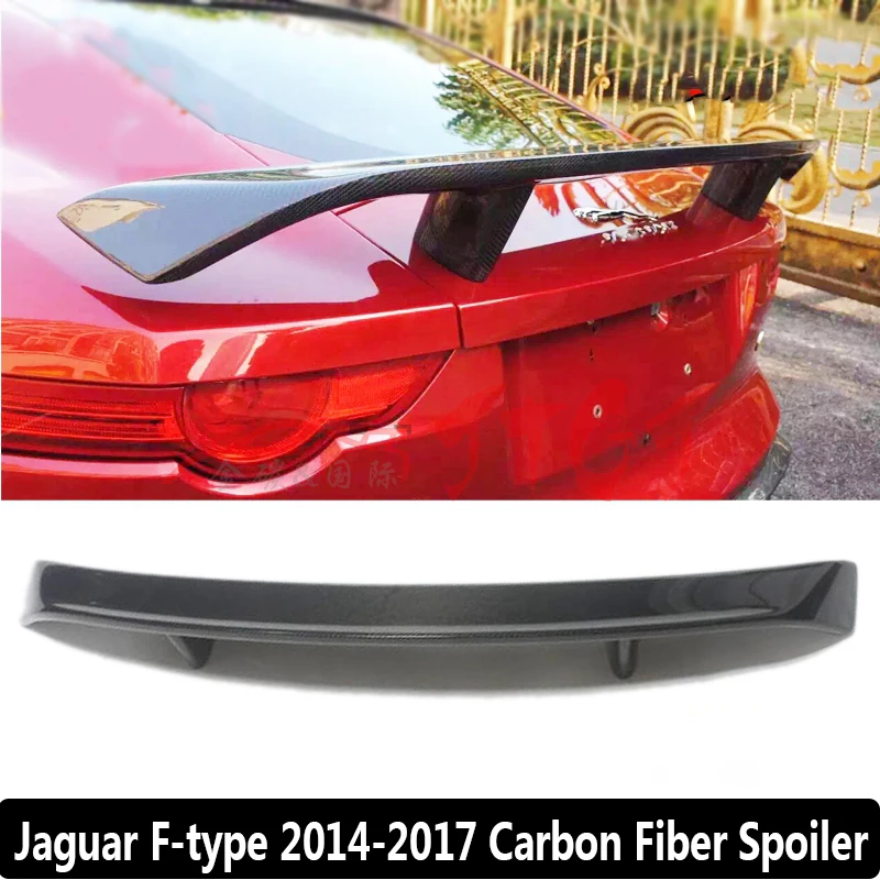 Задний спойлер из углеродного волокна для Jaguar F-type 2014-2021 Задняя Крышка багажника