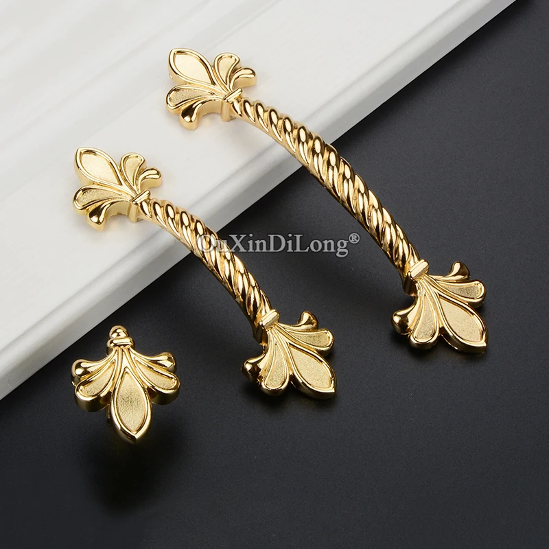 10 шт. золотистые ручки для кухонных шкафов|Ручки шкафа| |