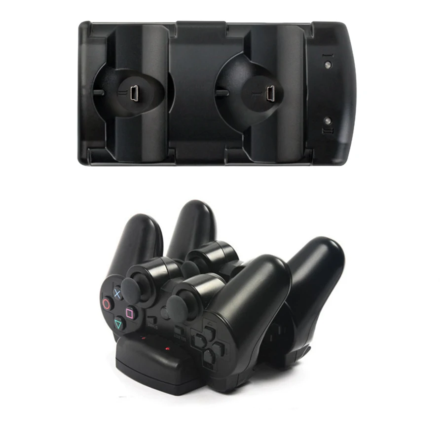 Зарядная док-станция KYVG 5 в 1 с двумя USB-портами для контроллеров Sony Playstation 4 PS4/ Pro/