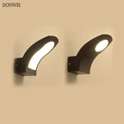 Водонепроницаемый светодиодный настенный светильник, алюминиевые современные наружные комнатные настенные лампы для гостиной, крыльца, 10 Вт