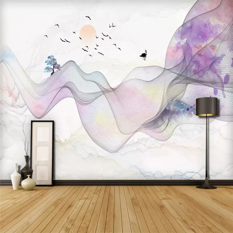 

Creative wallpaper modern abstract artistic ink background wall professional custom mural photo wallpaper