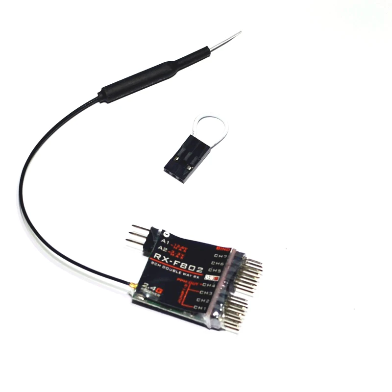 FrSky джемпер D8 совместимость 4/8 канальный приемник AC401/F80/F802er для FrSky X9D/X9D P/QX7, XJT, DFT, DJT, метил-dht модули - Цвет: F802