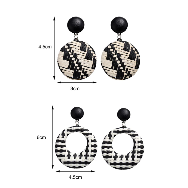 Уникальные богемные праздничные подарки ручной работы круглые плетеные соломы