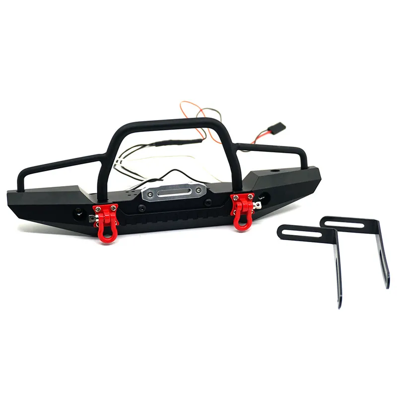AXSPEED металлический передний бампер с крючком прицепа для 1/10 RC Гусеничный