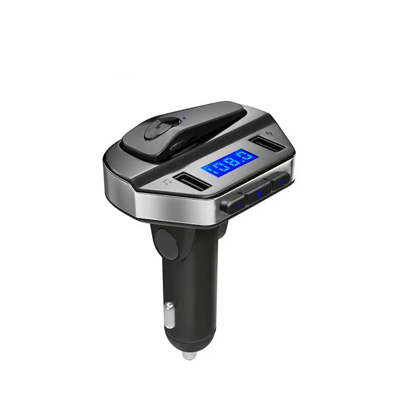 JINSERTA Bluetooth fm-передатчик наушники-вкладыши Автомобильный mp3 плеер fm-модулятор Handsfree Dual USB 3.1A быстрое зарядное устройство для iPhone X