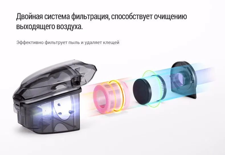 Пылесос от клещей PUPPYOO WP607, со склада в России, стерилизация уф-излучением, легкий профессиональный антиклещевой пылесос