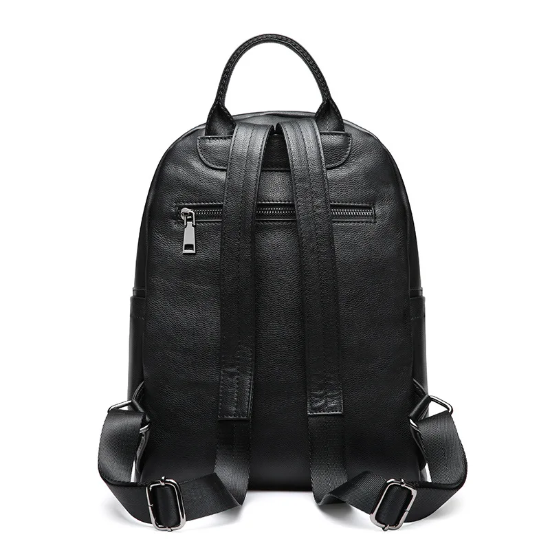 Рюкзак женский из натуральной воловьей кожи ранец большой вместимости для школы