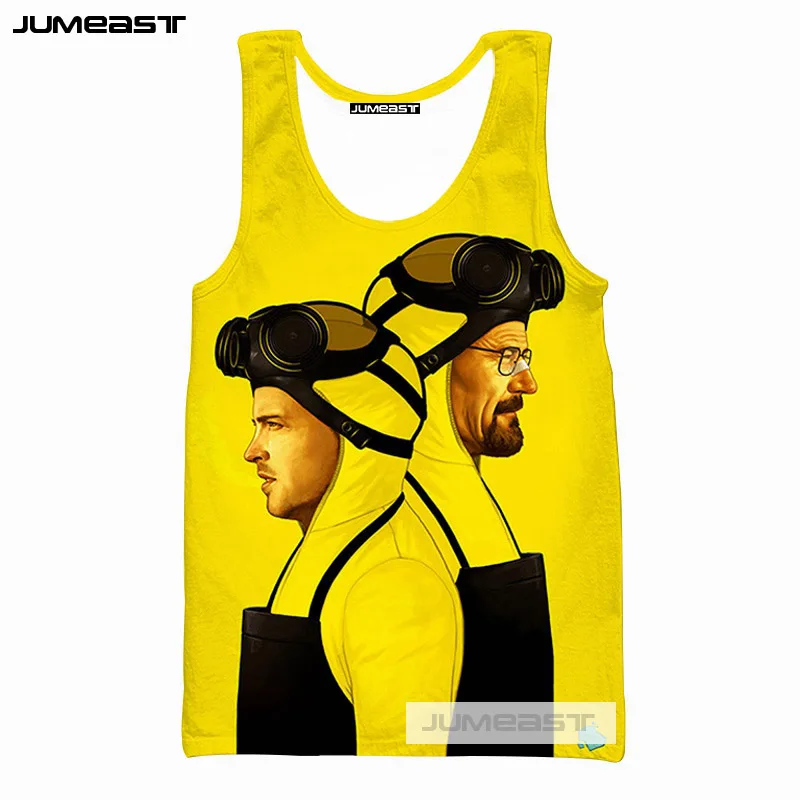 Бренд Jumeast 3d принт Breaking Bad для мужчин и женщин топы на бретелях классные Cook Heisenberg