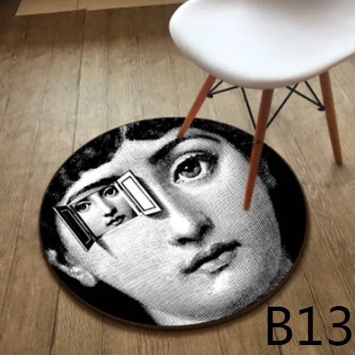 Высокое качество Fornasetti ковры круглые ковры Гостиная коврик для Спальня Классическая Леди Коврик для йоги Tapete пункт сала - Цвет: M