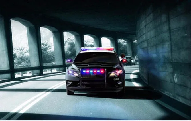 Светодиодный фонарь для мотоцикла 12 В предупреждающий светильник полиции