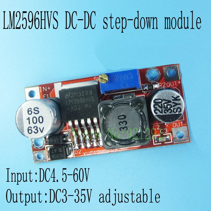 5 шт./лот DC-DC LM2596HVS LM2596HV Регулируемый понижающий преобразователь модуль питания
