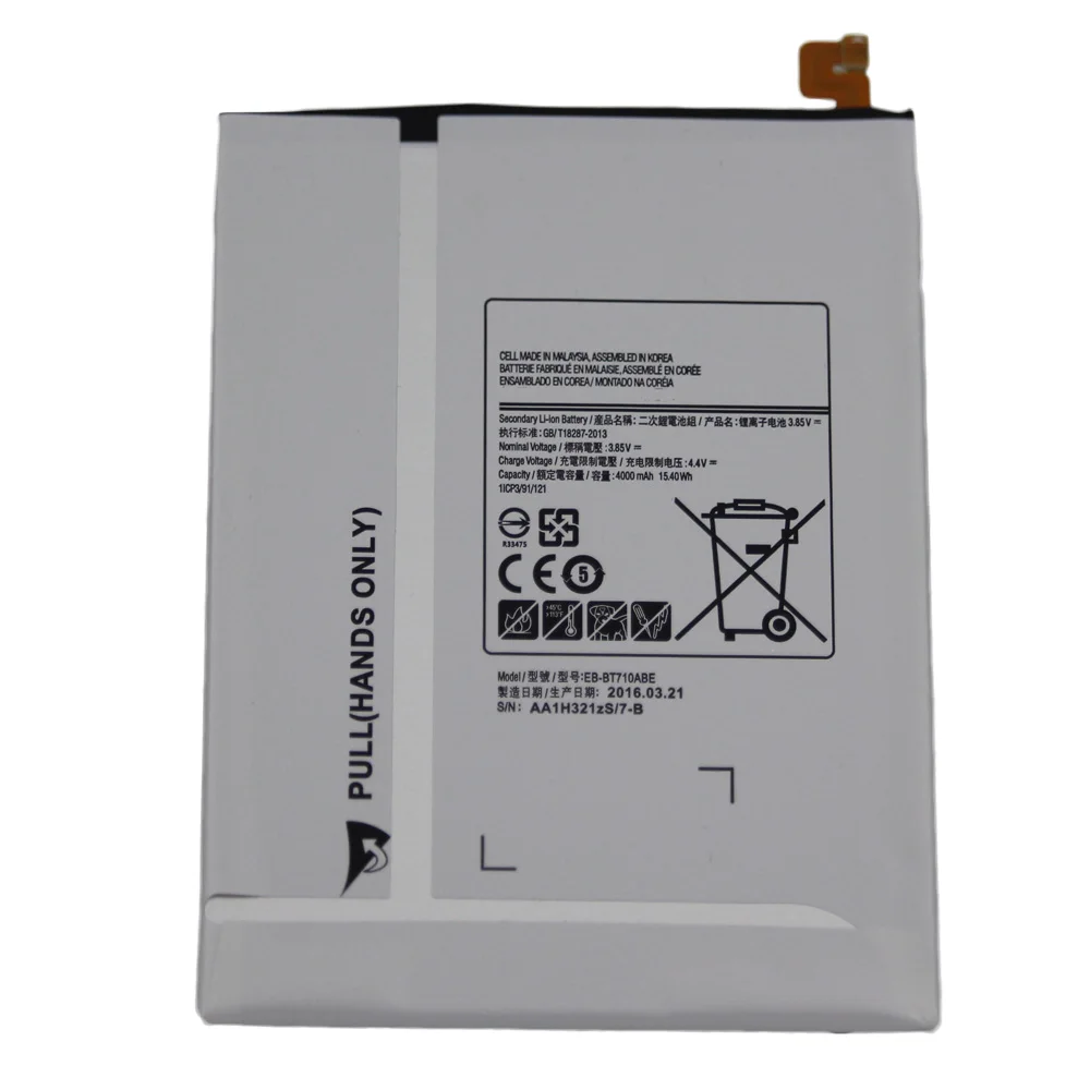 ISUNOO 2 шт./лот 4000 мАч планшет батарея EB-BT710ABE для Samsung Galaxy Tab S2 8 0 T710 T715 T715C SM T713N сменная