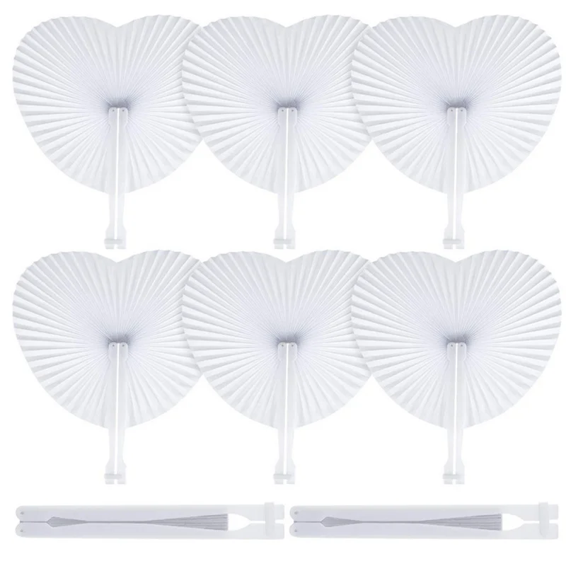 Веер из белой бумаги для украшения свадебной вечеринки 2 шт.|Декоративные вееры| |