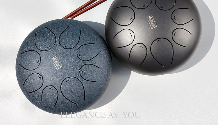 Ручной барабан из легированного металла HandPan, 8 дюймов, подвесной барабан, детский музыкальный инструмент, музыкальный инструмент, 8 дюймов, tone C, стальной барабан для языка