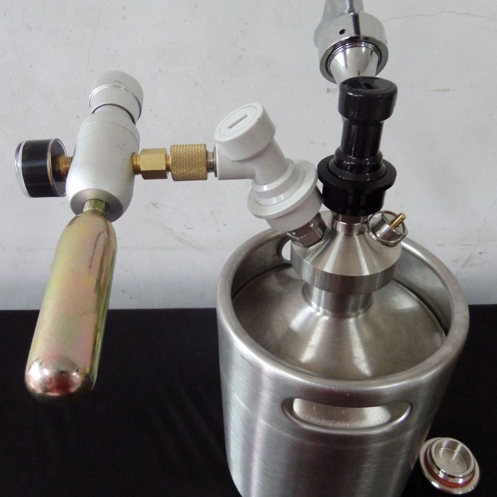 

Ball Lock Mini Keg Tap Dispenser For Mini Beer Keg 304 Stainless Steel Dispenser Growler Homebrew Spear 2L Beer Tool