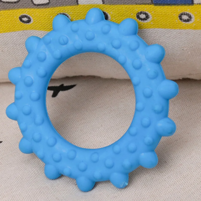 1pcs Hot Sale Pet Dog Toys Cute TPR Sun Shaped Toy Rubber Resistant Interactive Bite Clean Teeth Chew Training Supplies | Дом и сад