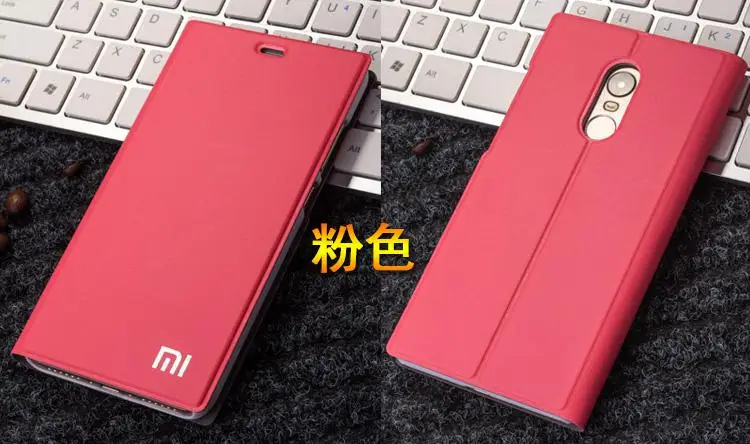 Pink for RMNT4 Новое поступление для Xiaomi redmi note 4 Чехол, роскошный тонкий стильный Флип кожаный чехол для Xiaomi redmi note 4X redmi note 4 - Цвет: Pink for RMNT4