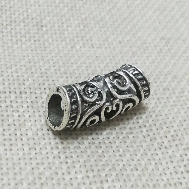 Tupe разделитель кисточка кожаный шнур Ранняя Цветочная филигранная трубка бусины