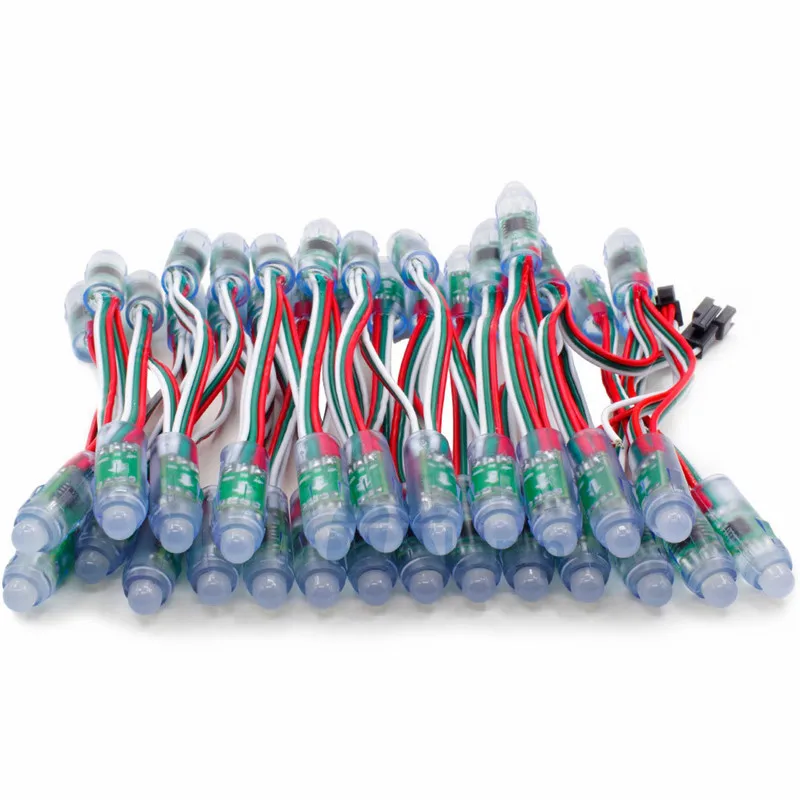 12 мм WS2811 2811 IC RGB светодиодный модуль String светильник IP68 Водонепроницаемый 5V Полный Цвет Светодиодный точечный пикселей светильник s для рождественских праздников