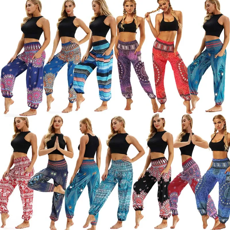 Женские африканские брюки модные с принтом женские до щиколотки женская одежда