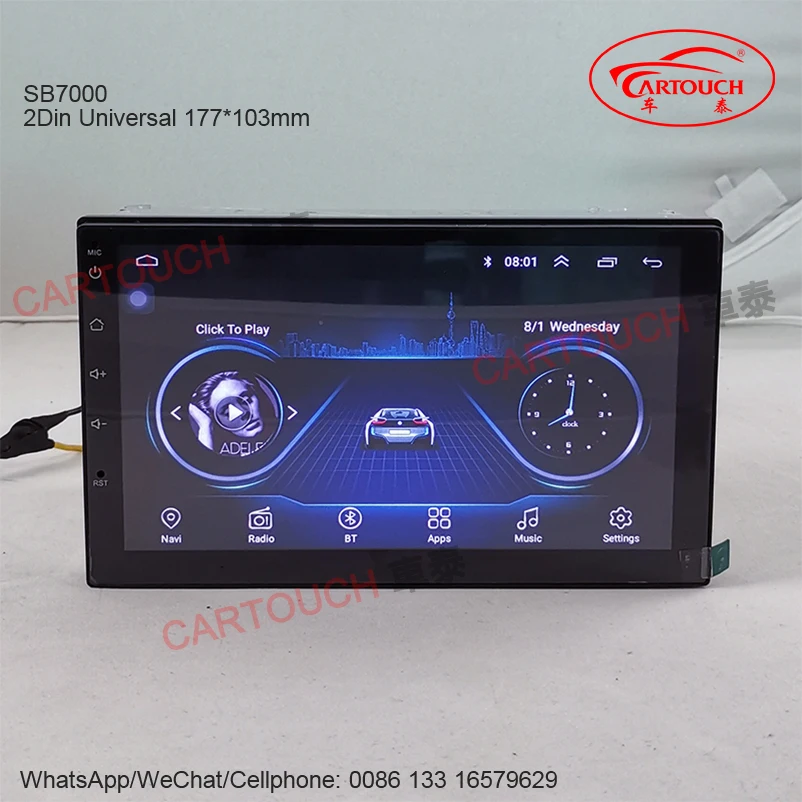 Фото Автомагнитола 2DIN, Android 8,1, мультимедийный видеоплеер, GPS, для автомобилей Volkswagen, Nissan, Hyundai, Kia, Toyota CR-V №1