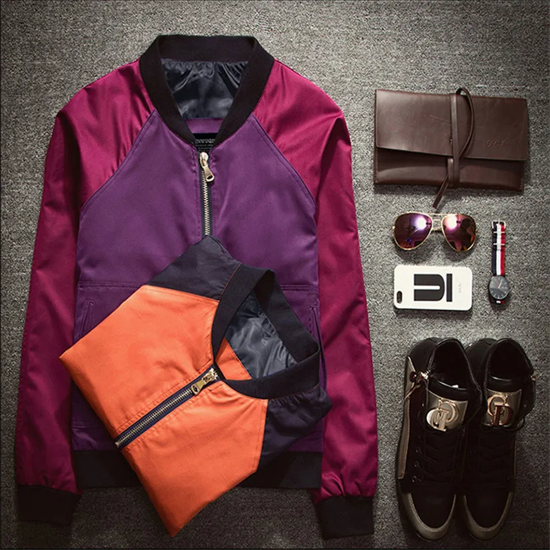 2015 осень-зима куртка с Поторопитесь ярких цветов повседневная тонкая для