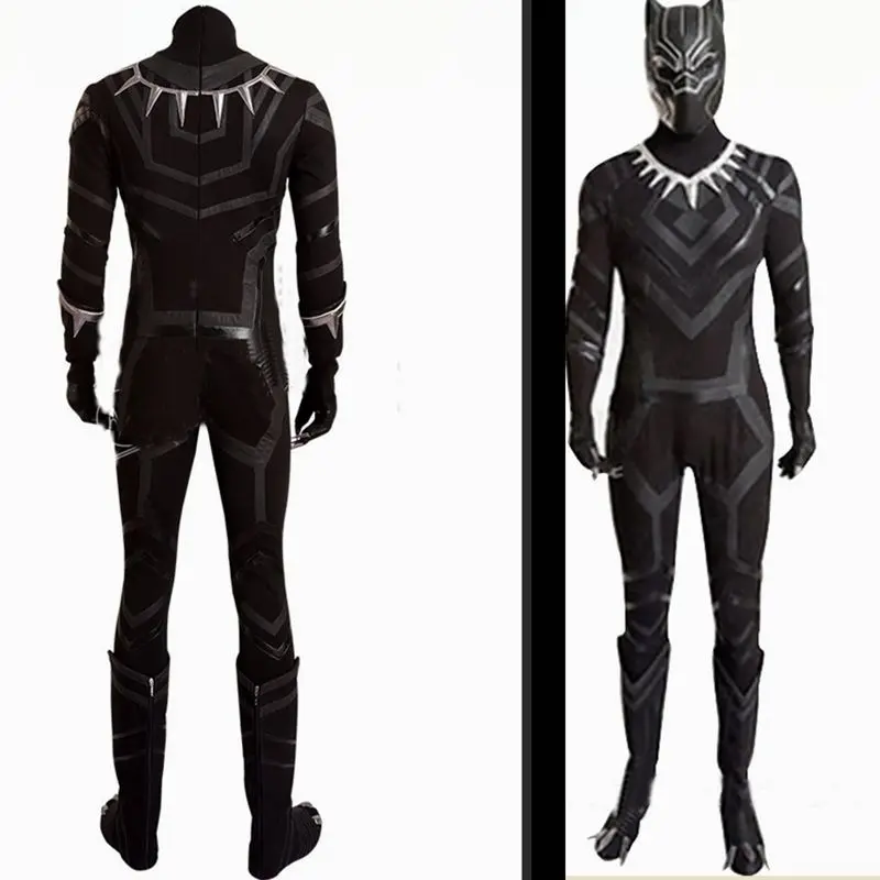 2018 Капитан Америка Костюм черной Пантеры для гражданских войн косплей взрослых