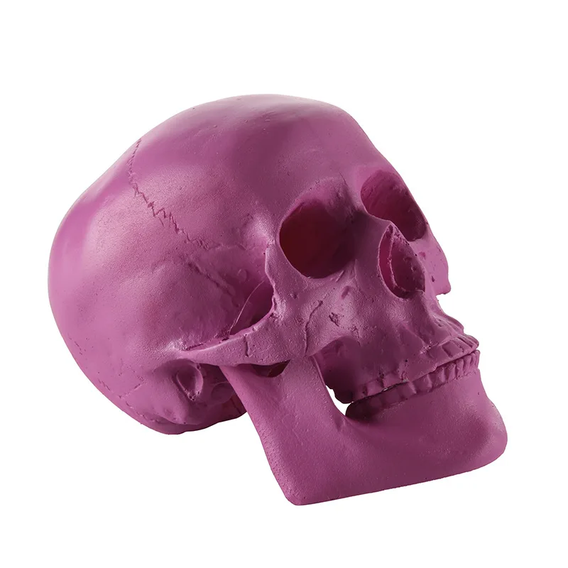 Смола Craft фиолетовый череп головы Halloween Party украшения праздничных вечеринок