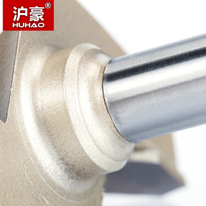 HUHAO Фрезерные фрезы 1/4 &quot1/2&quot хвостовик для дерева конского носа 45 градусов