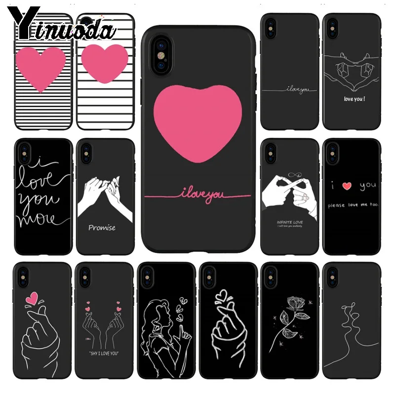 Yinuoda EXO kpop Сердце Рисование любовь на палец тянуть крюк шаблон телефона чехол для